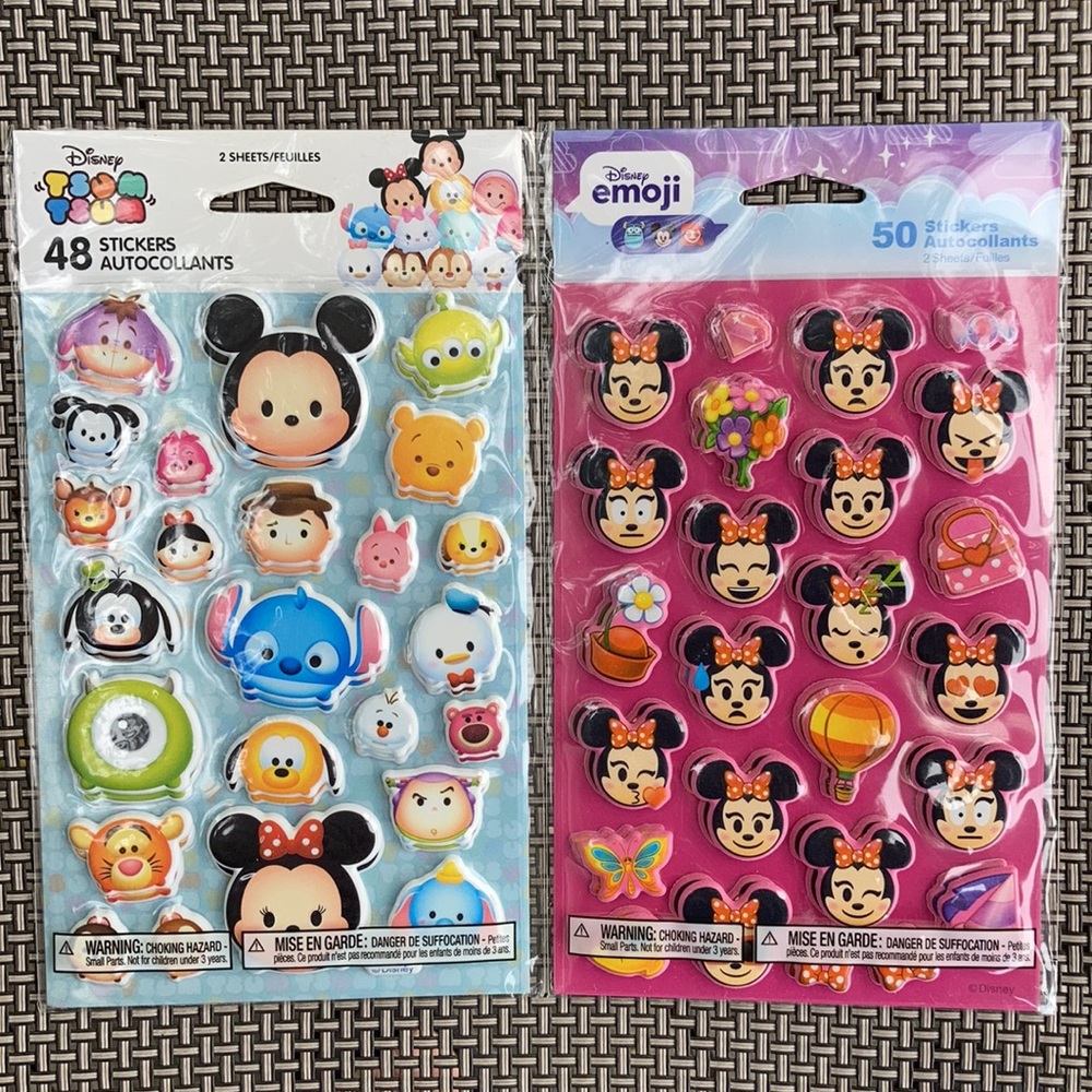 ⚜️Disney Minnie & Tsum Tsum Sticker Bundle! NWT!